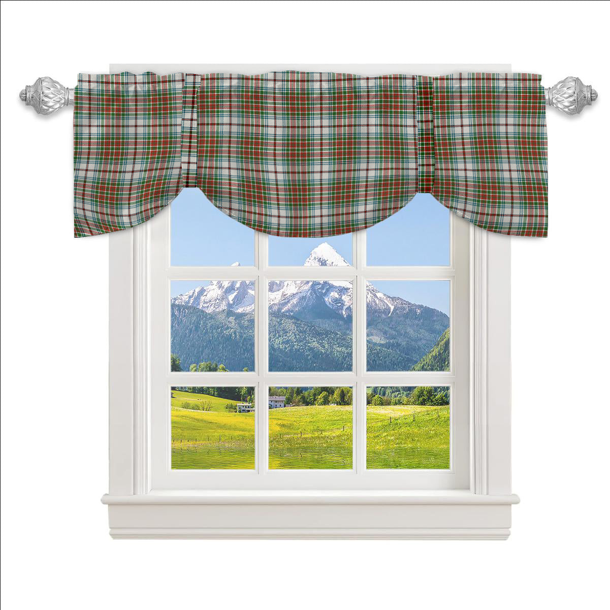 ScotsTee Shop Scottish MacBean Dress Ancient Tartan Tie Up Valance Curtain