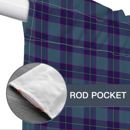 ScotsTee Shop Scottish Peacock Samantha Tartan Tie Up Valance Curtain