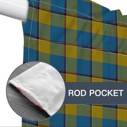 ScotsTee Shop Scottish Oliver Dress Pink Tartan Tie Up Valance Curtain
