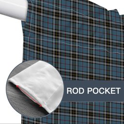 ScotsTee Shop Scottish MacTavish Dress Tartan Tie Up Valance Curtain