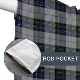 ScotsTee Shop Scottish MacKenzie Dress 3 Tartan Tie Up Valance Curtain