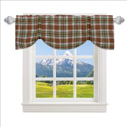 ScotsTee Shop Scottish McAlister Dress Ancient Tartan Tie Up Valance Curtain