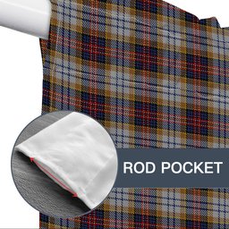 ScotsTee Shop Scottish McInnes Ancient Hunting Tartan Tie Up Valance Curtain