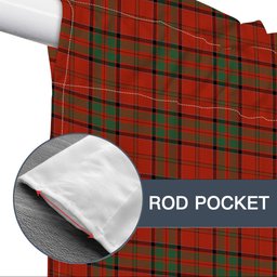 ScotsTee Shop Scottish McDonell of Keppoch Ancient Tartan Tie Up Valance Curtain