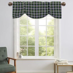 ScotsTee Shop Scottish MacNachten Dress Tartan Tie Up Valance Curtain