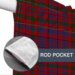 ScotsTee Shop Scottish Murray of Tullibardine Tartan Tie Up Valance Curtain