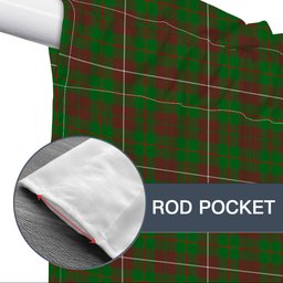 ScotsTee Shop Scottish McKinnon Hunting Modern Tartan Tie Up Valance Curtain