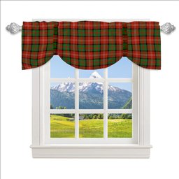 ScotsTee Shop Scottish Nisbet Ancient Tartan Tie Up Valance Curtain