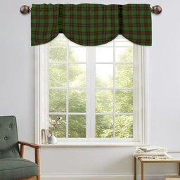 ScotsTee Shop Scottish McPhee Hunting Ancient Tartan Tie Up Valance Curtain