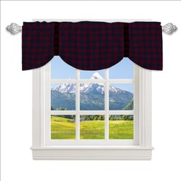 ScotsTee Shop Scottish Harris Jeffrey S Tartan Tie Up Valance Curtain