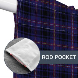 ScotsTee Shop Scottish MacIver of Strome Tartan Tie Up Valance Curtain