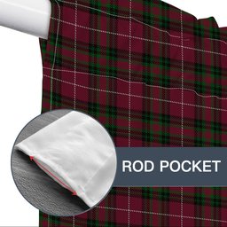 ScotsTee Shop Scottish Hunter of Bute Tartan Tie Up Valance Curtain