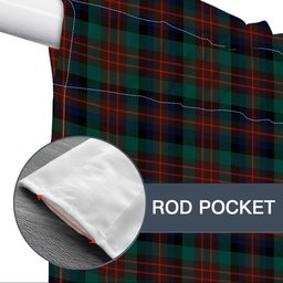 ScotsTee Shop Scottish MacDuff Hunting Modern Tartan Tie Up Valance Curtain