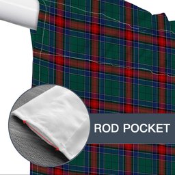 ScotsTee Shop Scottish Jardine Dress Modern Tartan Tie Up Valance Curtain