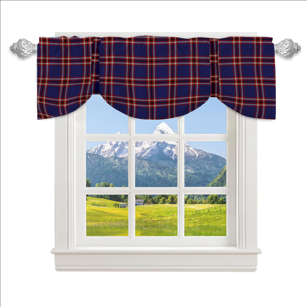 ScotsTee Shop Scottish Laing of Archiestown Tartan Tie Up Valance Curtain