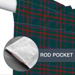 ScotsTee Shop Scottish Shaw of Tordarroch Hunting Modern Tartan Tie Up Valance Curtain