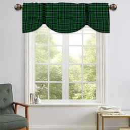 ScotsTee Shop Scottish Innes Hunting Tartan Tie Up Valance Curtain