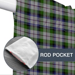 ScotsTee Shop Scottish MacCracken Dress Tartan Tie Up Valance Curtain