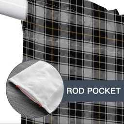 ScotsTee Shop Scottish MacFie of Colonsay Dress Tartan Tie Up Valance Curtain