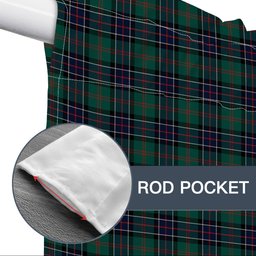 ScotsTee Shop Scottish Sinclair Hunting Modern Clan Tartan Tie Up Valance Curtain