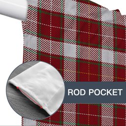 ScotsTee Shop Scottish MacFie Dress Ancient Tartan Tie Up Valance Curtain