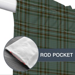 ScotsTee Shop Scottish Kelly Dress Tartan Tie Up Valance Curtain