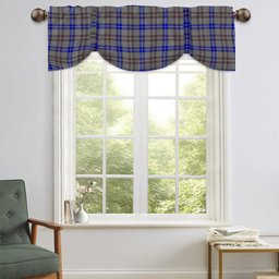 ScotsTee Shop Scottish Yes Scotland Tartan Tie Up Valance Curtain