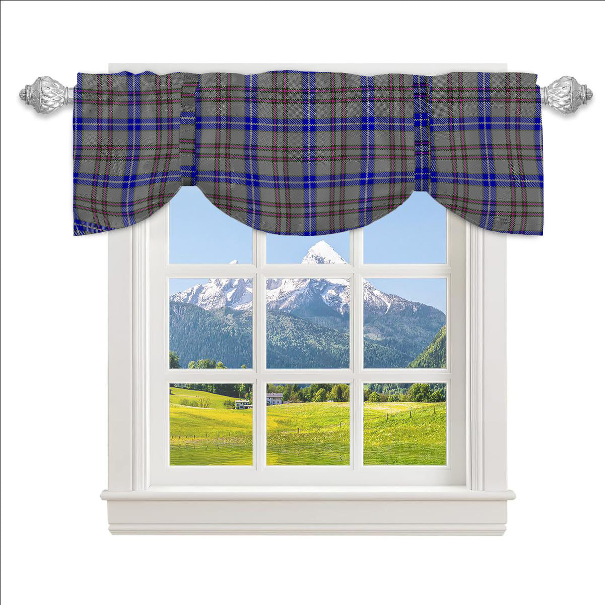 ScotsTee Shop Scottish Yes Scotland Tartan Tie Up Valance Curtain