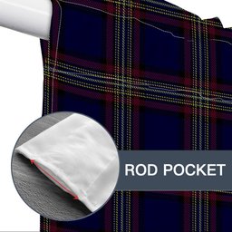 ScotsTee Shop Scottish York Regional Police Tartan Tie Up Valance Curtain