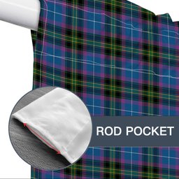 ScotsTee Shop Scottish Lang of Sherbrooke Ancient Clan Tartan Tie Up Valance Curtain