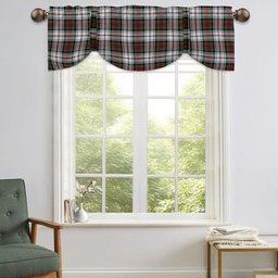ScotsTee Shop Scottish MacDuff Dress Modern Tartan Tie Up Valance Curtain