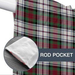 ScotsTee Shop Scottish MacDuff Dress Modern Tartan Tie Up Valance Curtain