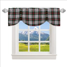 ScotsTee Shop Scottish MacDuff Dress Modern Tartan Tie Up Valance Curtain