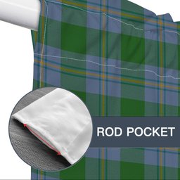 ScotsTee Shop Scottish Irvine of Bonshaw Ancient Tartan Tie Up Valance Curtain
