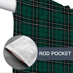 ScotsTee Shop Scottish MacLean of Duart Hunting Modern Tartan Tie Up Valance Curtain