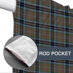 ScotsTee Shop Scottish MacTavish Hunting Ancient Tartan Tie Up Valance Curtain