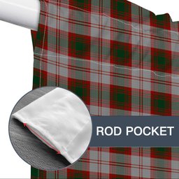 ScotsTee Shop Scottish Lindsay Dress Red Tartan Tie Up Valance Curtain