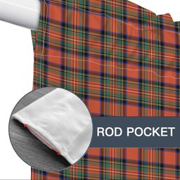ScotsTee Shop Scottish Stewart Royal Ancient Tartan Tie Up Valance Curtain