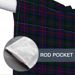 ScotsTee Shop Scottish MacCaughan or MacEachain Tartan Tie Up Valance Curtain