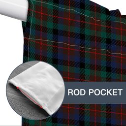 ScotsTee Shop Scottish Tennant Modern Tartan Tie Up Valance Curtain