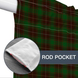 ScotsTee Shop Scottish McFie Hunting Tartan Tie Up Valance Curtain