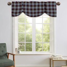 ScotsTee Shop Scottish MacDonald Dress 3 Tartan Tie Up Valance Curtain