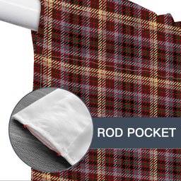 ScotsTee Shop Scottish McKay of Strathnaver Modern Tartan Tie Up Valance Curtain