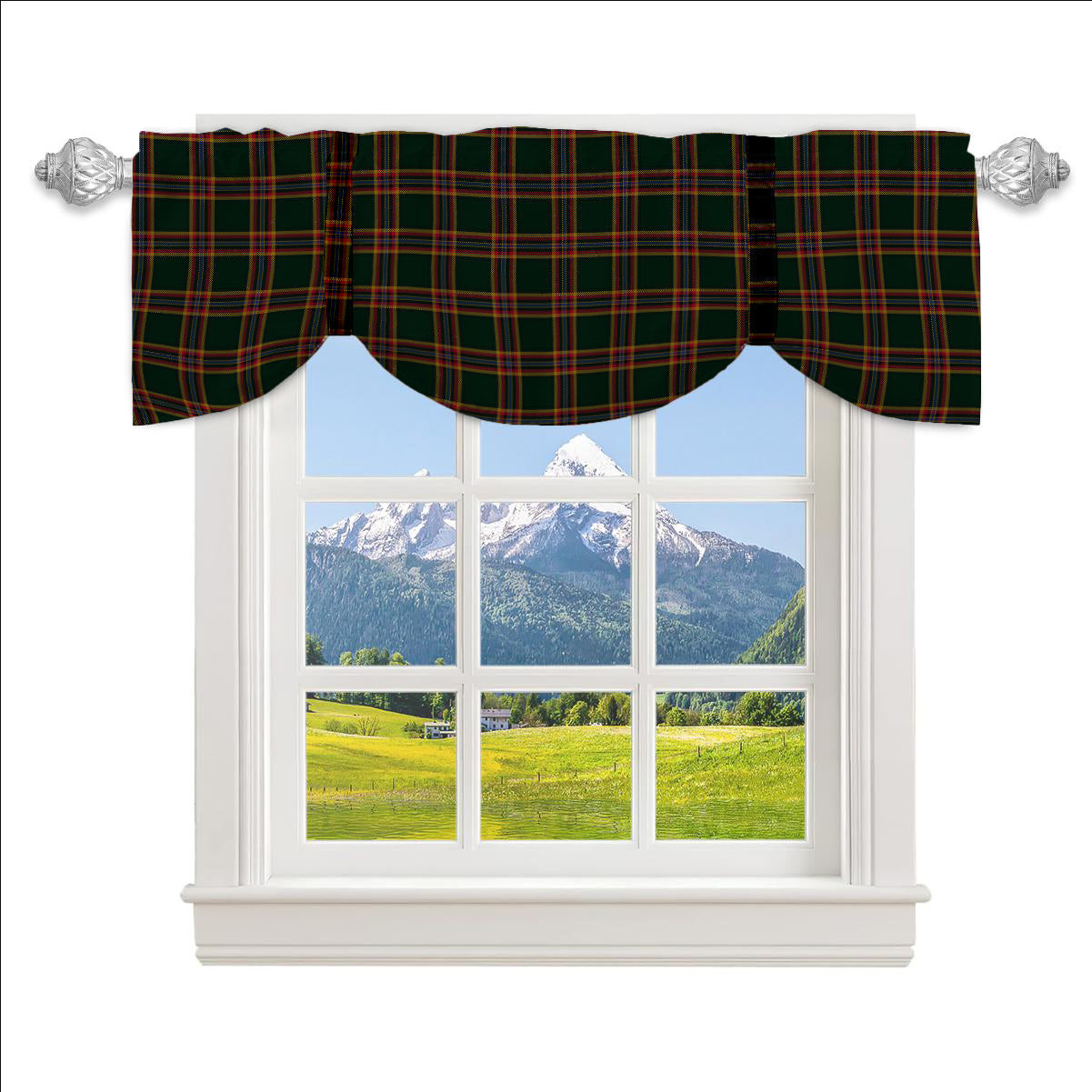 ScotsTee Shop Scottish Moran Family Ubique Tartan Tie Up Valance Curtain
