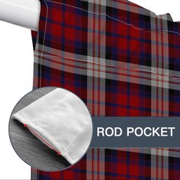 ScotsTee Shop Scottish MacDonald Dress Irish Tartan Tie Up Valance Curtain