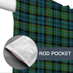 ScotsTee Shop Scottish Sempill Ancient Tartan Tie Up Valance Curtain