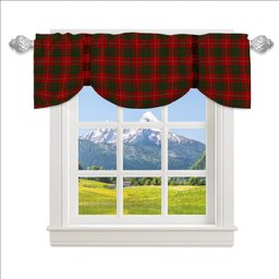 ScotsTee Shop Scottish MacGregor of Balquhidder Tartan Tie Up Valance Curtain
