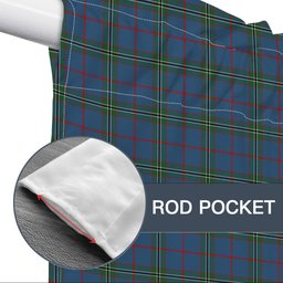 ScotsTee Shop Scottish Norris (Norreys) Modern Tartan Tie Up Valance Curtain