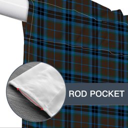 ScotsTee Shop Scottish McTavish Hunting Modern Tartan Tie Up Valance Curtain
