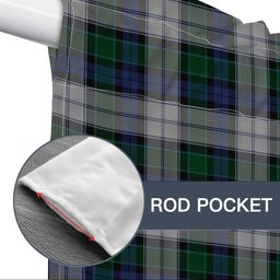 ScotsTee Shop Scottish Graham Dress Tartan Tie Up Valance Curtain